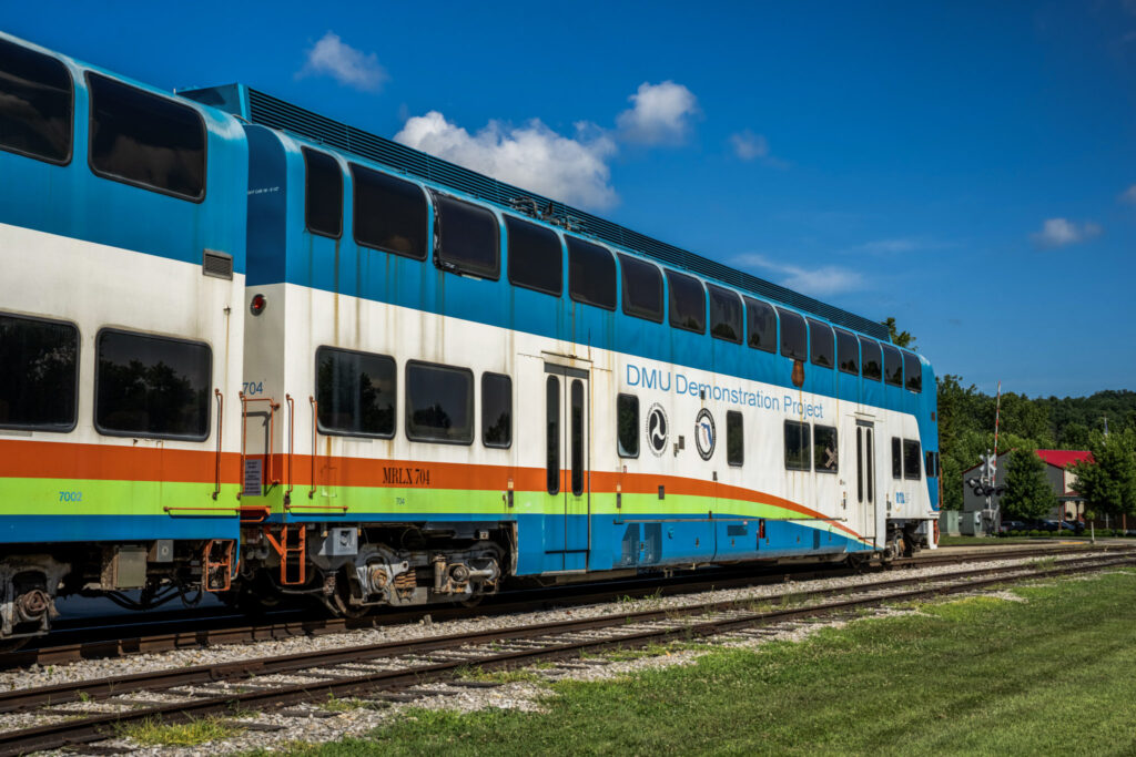 DMU Train Cars at French Lick Scenic Railway